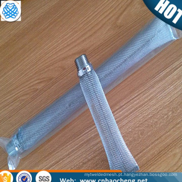 Food grade stainless steel bazooka screen mesh tube / stainless steel filter mesh beer bazooka